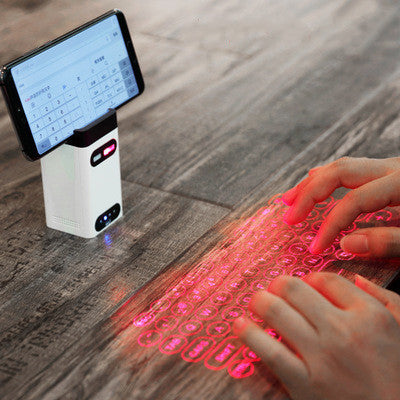 LEING FST Virtuelles Laser-Tastatur Bluetooth Wireless Projektor-Tastatur für Telefon, Computer, Tablet, Laptop mit Mausfunktion