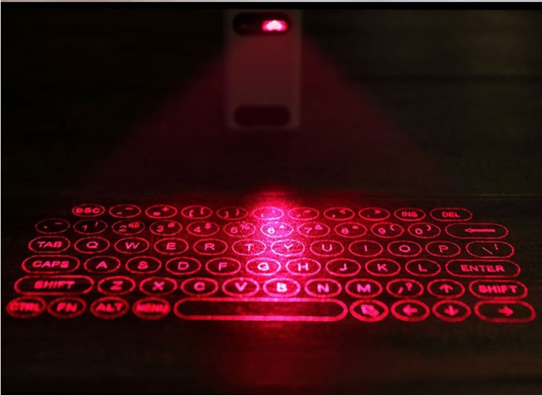 LEING FST Virtuelles Laser-Tastatur Bluetooth Wireless Projektor-Tastatur für Telefon, Computer, Tablet, Laptop mit Mausfunktion